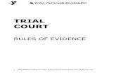 TRIAL COURT · 2019-10-09 · unjustifiable expense and delay, ... witness is qualified, a privilege exists, or evidence is admissible. In so deciding, the court is not bound by evidence