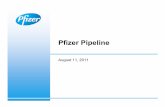 August 11, 2011 Pipeline Update - Pfizer...Pfizer Pipeline – August 11, 2011 (cont’d) Vaccines ACC-001 (PF-05236806) Alzheimer’s Disease Phase 2 MnB rLP2086 (PF-05212366) Adolescent