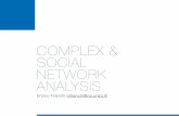 COMPLEX & SOCIAL NETWORK ANALYSIS - EuroPython · A social network is a structure composed by actors and their relationships Actor: person, organization, role ... Relationship: friendship,