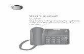 CL2940 Big button/big display telephone with speakerphone ... · Observe proper polarity orientation between the battery and metallic contacts. Do not disassemble your telephone.