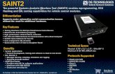 SAINT2 Vehicle Network Solutions · • KW2000 • LIN • SPI Monitor • llC The powerful Systems Analysis INterface T ool (SAINT2) enables reprogramming, ECU flashing and EOL testing