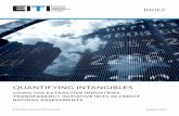 QUANTIFYING INTANGIBLES · 6 EITI QUANTIFYING INTANGIBLES Box 1: Key facts and outputs of the EITI The EITI is a global standard designed to strengthen governance and inform public