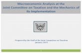 Macroeconomic Analysis at the Joint Committee on Taxation ...€¦ · Macroeconomic Analysis at the Joint Committee on Taxation and the Mechanics of ... Prices adjust so that supply