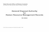 General Disposal Authority for Human Resource ...The original General Disposal Authority for human resource management records was compiled by the State Records Office (formerly the