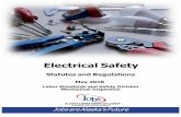 Electrical Safety - Alaska Department of Labor and ... · Massachusetts 02210. Copies of the National Electrical Safety Code are available through the Institute of Electric and Electronics