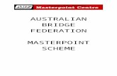 Australian Bridge Federation Masterpoint Scheme€¦ · Web viewThe Masterpoint Scheme is managed by the ABF Masterpoint Centre, which is responsible for: Crediting masterpoint awards