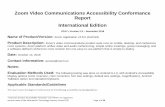 Zoom Video Communications Accessibility Conformance Report … · 2020-01-15 · ^Voluntary Product Accessibility Template _ and ^VPAT _ are registered service marks of the Information