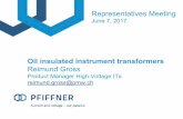 Representatives Meeting - PFIFFNER Group · Representatives Meeting June 7, 2017 . / page 2 / 12.06.2017 ... CT part with iron cores, secondary windings and high voltage insulation