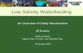An Overview of Likely Mechanisms - University of Wyoming · Low Salinity Waterflooding An Overview of Likely Mechanisms Jill Buckley. EORI contractor. Adjunct, Dept. of Chem. and