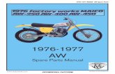 1976-1977 AW - Opferman Motors...Picture Part Description Quantity No. No. 250 400 440 1 3349 Crankcase right hand 1 1 - 2 3350 Guide bush for pawl pin 1 1 1 3 331 Guide bush 1 11