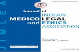 Journal of Indian Medico Legal And Ethics Associationimlea-india.org/journal/Oct-dec18.pdfCriminal negligence cases are harder to be imposed and arrest of doctors has been prevented