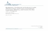 Budgetary Treatment of Federal Credit (Direct Loans and ...Budgetary Treatment of Federal Credit (Direct Loans and Loan Guarantees) Congressional Research Service 1 Introduction The