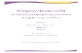 Emergency Motions Toolkit Complete colour 08.24.2012 2lukesplace.ca/pdf/Lukes_Place_Emergency_Motions_Toolkit.pdf · Form 35.1 Affidavit in Support of Claim for Custody and Access