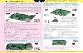 E T RASPBERRY PI3-MOD B + SD8G * 1,330.- RASPBERRY-MOD Pi 3.pdf · PDF file Raspberry Pi 3 Raspberry Pi 3 Raspberry Pi PRODUCT CATALOG 2018 1 Electronics Technology Team RASPBERRY-MOD