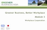 Greener Business, Better Workplace Module 3 ... Module 3 Workplace Cooperation. Module 3: Workplace