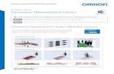 up to Dimension Measurement Library · Dimension Measurement Library Measure thickness, flatness, level difference, and other dimensions using displacement sensors. SYSMAC-XR014 The