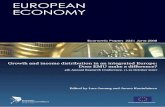 growth and income distribution in an integrated Europe ... · taxation is relatively ineffective at reducing inequality by lowering the income shares of the top income earners. He
