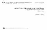 Site Environmental Report · SITE ENVIRONMENTAL REPORT For Calendar Year 1984 Samuel I. Baker May 1, 1985 Laboratory Work by R. L. Allen, S. I. Baker, J. H. Baldwin P. J. Linden and