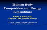 Human Body Composition and Energy Expenditure...Human Body Composition and Energy Expenditure Barbara A. Gower, PhD Professor, Dept. Nutrition Sciences PUH 690 “Energetics: Scientific