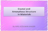 Crystal and Amorphous Structure in Materialsportal.unimap.edu.my/portal/page/portal30/Lecture...Principal Metallic Crystal Structures 90% of the metals have either Body Centered Cubic