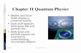 Chapter 11 Quantum Physics · 2010-04-25 · Wave&aspectof&light • Lightpassing& through&two&slits& displays&awave;like& interferencepaern 4/20/10 Carlsmith&Physics&107& 2