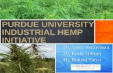 PURDUE UNIVERSITY INDUSTRIAL HEMP INITIATIVEMarihuana Tax Act of 1937 defined hemp as a narcotic drug, requiring that farmers growing hemp hold a federal registration and special tax