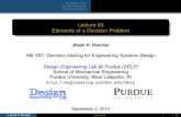 Lecture 03 Elements of a Decision Problem€¦ · Objectives, Attributes, and Goals Steps in Modeling a Design Decision 1 Identify the decision situation 2 Determine the objectives