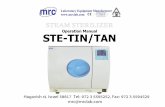 Operation Manual STE-TIN/TAN · Instructions manual 2 1 1 1 2 1 1 1 Steam sterilizer 1 3 8 Door seal 4 Installation * There must leaves 10cm gap around sterilizer, and 20cm on top