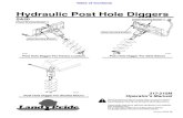 Hydraulic Post Hole Diggers - Great Plains · SA20 Hydraulic Post Hole Diggers 317-215M 4/23/19 Machine Identification Record your machine details in the log below. If you replace