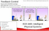 Based on ECE 2100/2200 knowledge MAE 4780/5780: Feedback ... · Analog Integrated Circuit Design → ECE 5540: Advanced Analog Integrated VLSI Circuit Design. 2. Feedback Control.