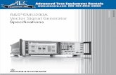 R&S®SMU200A Vector Signal Generator...Version 08.00, January 2012 Rohde & Schwarz R&S®SMU200A Vector Signal Generator 5 Key features Two signal generators in one • Frequency options