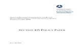 SECTION 4(f) POLICY PAPER - US Department of …The Section 4(f) Policy Paper replaces the FHWA’s 2005 edition of the document. The FHWA’s Section 4(f) regulations, entitled Parks,