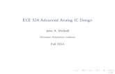 ECE 524 Advanced Analog IC Design - Worcester Polytechnic …users.wpi.edu/~mcneill/handouts/524_slides_2014-08-21.pdf · 2014-08-22 · ECE 524 Advanced Analog IC Design John A.