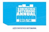 STATISTICS BOTSWANA ANNUAL Botswana...آ  ii annual report Statistics Botswana Statistics Botswana, on