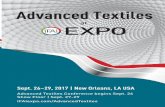Advanced Textiles - IFAI Expo – Specialty Fabrics Expo, Advanced ...ifaiexpo.com/wp-content/uploads/sites/3/2017/01/Ex17_AT_foldFlyer… · Advanced Textiles Conference Begins Sept.