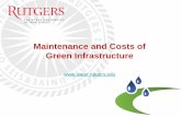 Maintenance and Costs of Green Infrastructurewater.rutgers.edu/Presentations-FixingFlooding/PM...Water Resources Program Landscape Features Maintenance • Removal of dead vegetation: