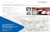 Managing the Peri-Implant Site: From Healthy to Infected ... · • Classification and Surgical management of peri-implantitis September 13th, 2019 Meet the Experts Cocktail Reception