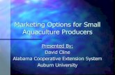 Marketing Options for Small Aquaculture Producers · Marketing Options for Small Aquaculture Producers Presented By: David Cline Alabama Cooperative Extension System Auburn University