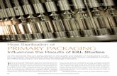 Influences the Results of E&L Studies...Thorsten Sogding, Daniel Canton, Daniel Haines, Uwe Rothhaar How Sterilization of PRIMARY PACKAGING Influences the Results of E&L Studies As