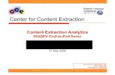 Center for Content Extraction · TOP SECRET//COMINT/IREL TO USA, A US, CAN, GBR, NZL//20320108 Introduction to Content Extraction • New technologies can find Essential Elements