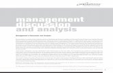 management discussion and analysis...1 management discussion and analysis Management’s Discussion and Analysis Set out below is a review of the activities, results of operations
