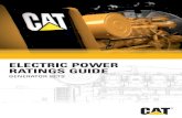 ELECTRIC POWER RATINGS GUIDE - Carter MachineryDIESEL 50 H Z 4 CAT 50 Hz DIESEL RATINGS, 6.8 – 250 kVA kVA Generator Set Standby Prime Model Engine Configuration Single Phase Output*