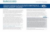 Support, Leverage and Expand Use of CDC’s Tips from Former ... · [2] Report: Technical Assistance for Local Health Departments to Support, Leverage and Expand Use of CDC’s Tips