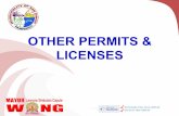 OTHER PERMITS & LICENSES€¦ · •Barangay Business Clearance •Homeowner’s Clearance for Business (if the business is located in a subdivision/village) •Sketch of the location