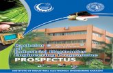 PROSPECTUS 2019 - Institute of Industrial Electronics ... · Institute of Industrial Electronics Engineering, IIEE is the first and the only institute in Pakistan, offering Bachelor