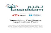 Taqaddam Facilitator Year 5 Application Pack...Taqaddam Year 5 Facilitator Application Pack 5 Conditions of employment You will be required to attend a mandatory 3-day facilitator