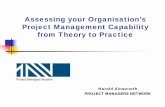 Assessing your Organisation’s Project Management ... · Assessing your Organisation’s Project Management Capability from Theory to Practice Harold Ainsworth PROJECT MANAGERS NETWORK.