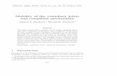 Mobility of the compliant joints and compliant …...Mobility of the compliant joints and... 343 2 In uence of the geometry of compliant joints on their mobility Figure 1 shows a rigid