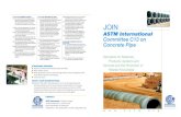 ASTM International Committee C13 on Concrete Pipe · 2013-08-28 · ASTM Committee C13 on Subcommittees of ASTM Committee C-13 and Related Standards Concrete Pipe Wants You! By becoming