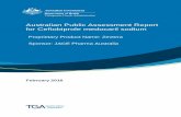Australian Public Assessment Report for Ceftobiprole ... · For the treatment of hospital-acquired pneumonia (HAP) and community-acquired pneumonia CAP), an application was made by